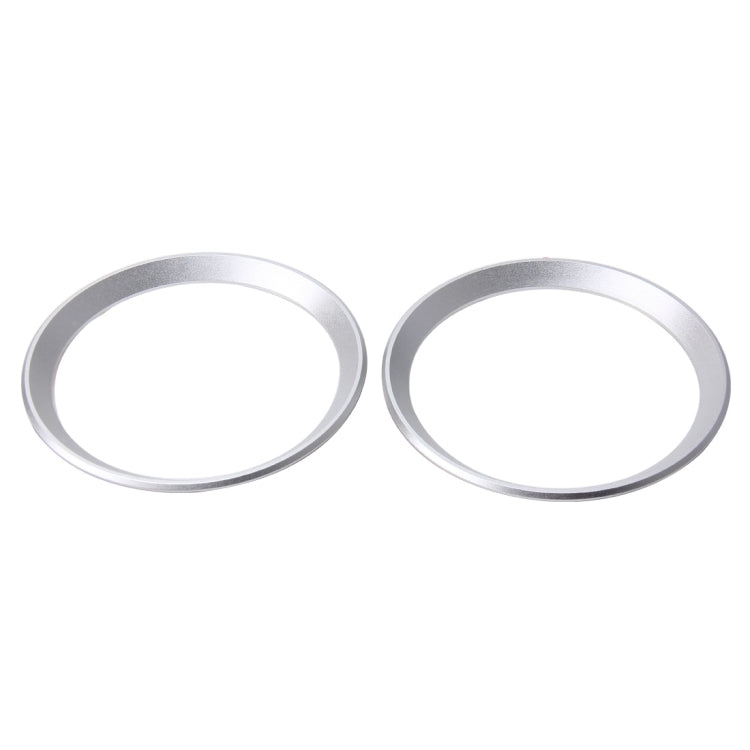 2 PCS Car Logo Decorative Circle Steering Wheel Decoration Ring Sticker Logo Car Styling Modification Car Front Logo Ring Decoration Rear Cover Trim Hood Emblem Rings for BMW 5 Series