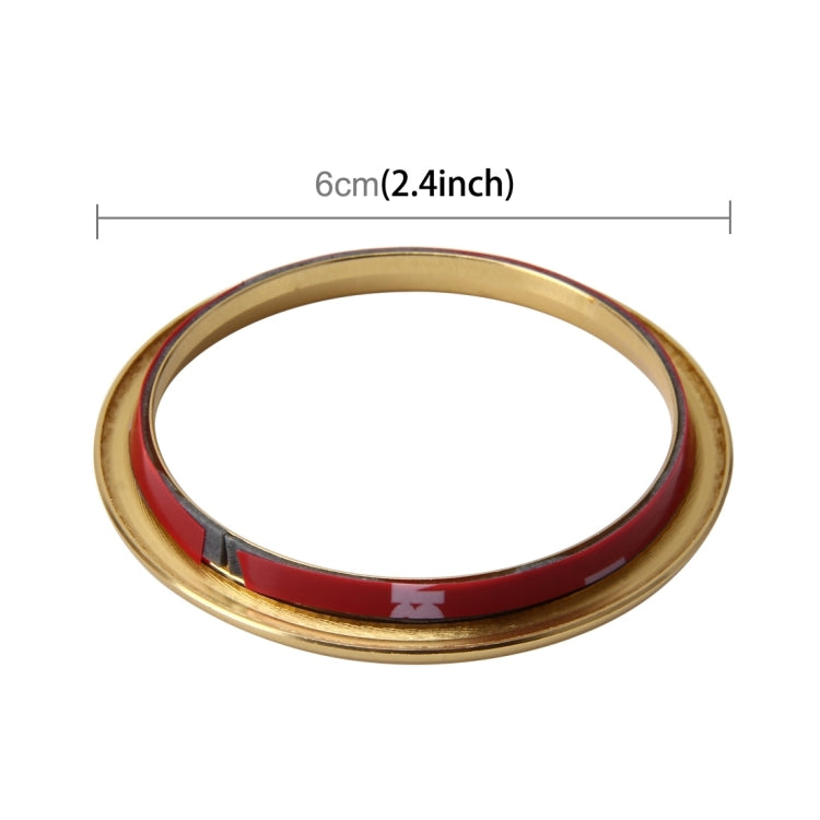 4 PCS Car Outlet Decorative Rings Aluminum Alloy Air Outlet Chrome Trim Ring Car Dashboard Air Vents Cover Sticker Decoration for Audi A3