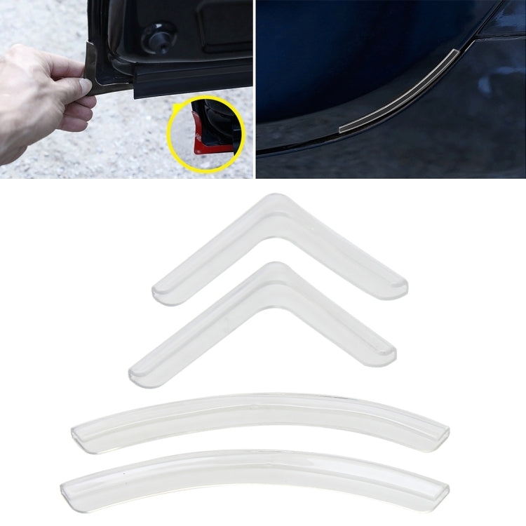 4 PCS/Set Universal Car Styling PVC Car Door Edge Anti Collision Sticker Door Anti-Rub Strips Car Door Scratch Protector