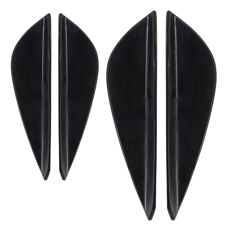 2 Pair Car Styling Body Head Side Light Lamp Frame Stick Cover Trim Car Styling Side Light Decoration Trim Cover Auto Accessories, Length: 16cm, 13cm