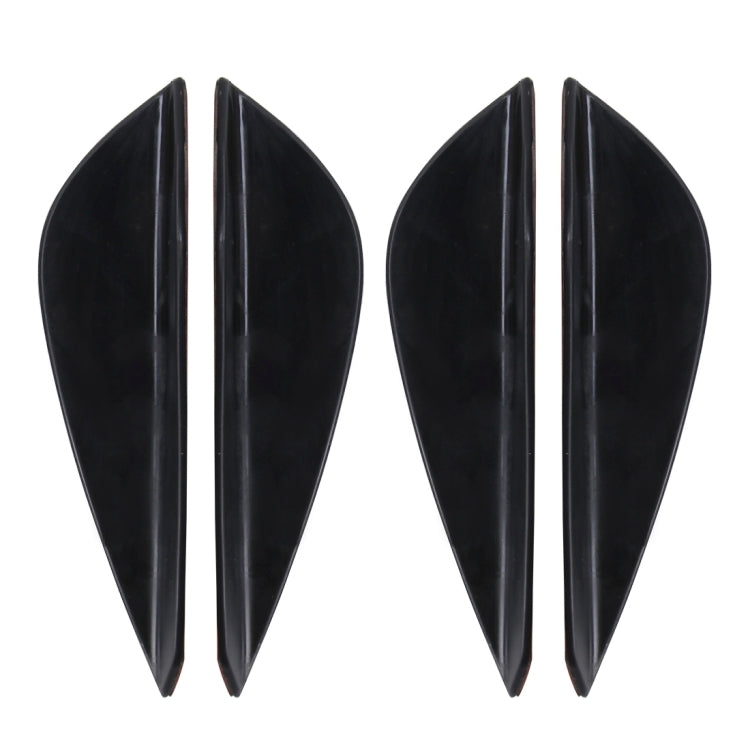 2 Pairs Car Styling Body Head Side Light Lamp Frame Stick Cover Trim Car Styling Side Light Decoration Trim Cover Auto Accessories, Length: 16cm