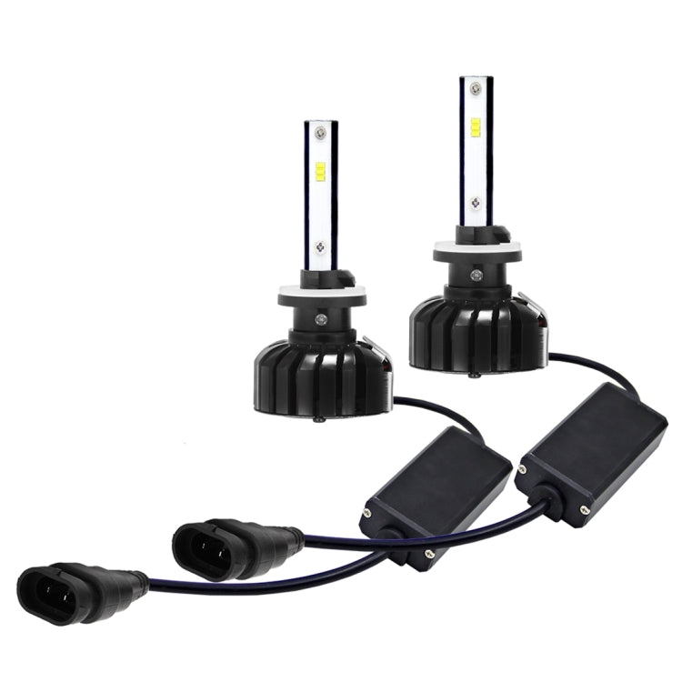 2 PCS 880/881 H27 25W 3000LM 6000K IP65 Waterproof Car Headlight with 6 CSP Lamps White Light, DC 9-36V