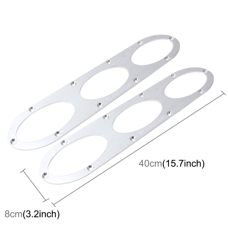 2 PCS Anti-collision Protection Decorative Bar Behind The Siege Car Decoration