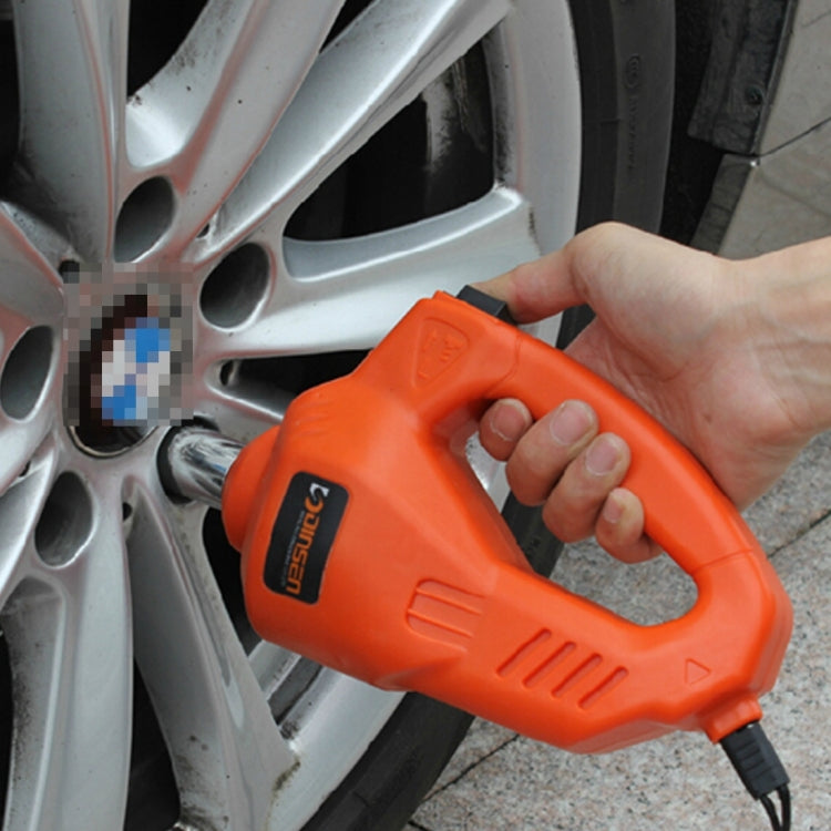 Car Auto 100W 340N*M Electric Impact Wrench with Two Fuse Tubes Two Sockets for 17-19mm and 21-23mm(Orange)