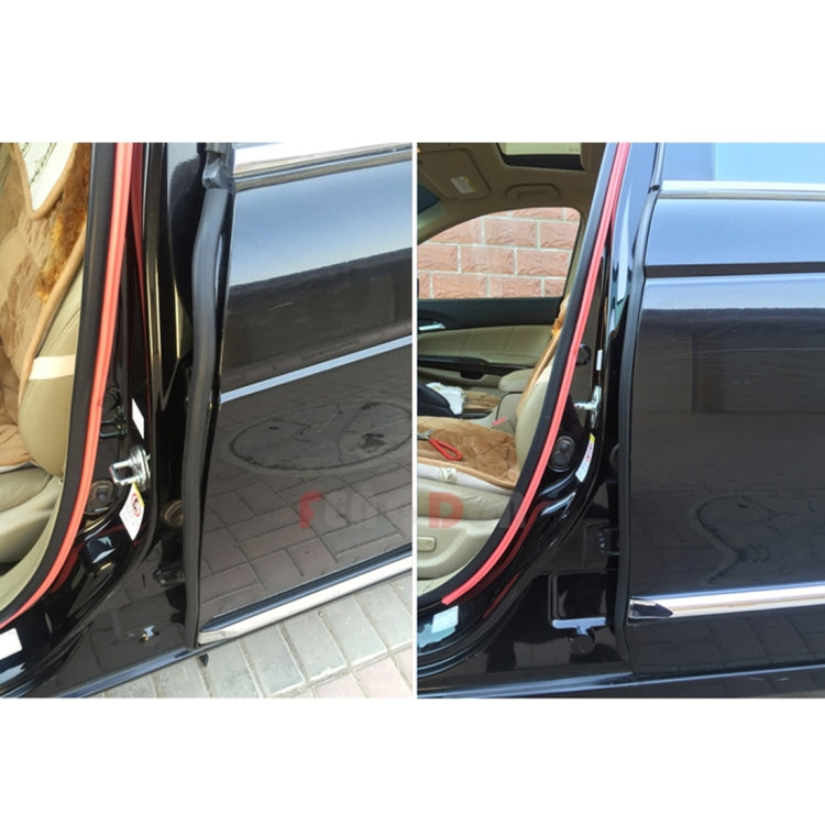 2 PCS 50cm Car Sound Insulation Sealing Rubber Strip Anti Noise Door Seal Strip Windproof Dust Proof Strip Pad Column Seal