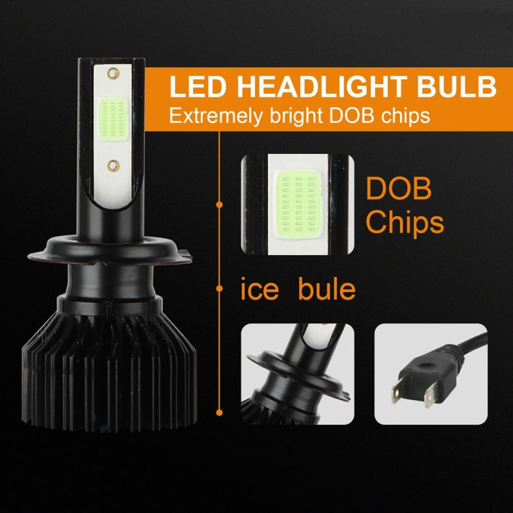 2 PCS EV12 H7 DC9-32V / 14W / 1400LM IP67 Car LED Headlight Lamps (Ice Blue Light)