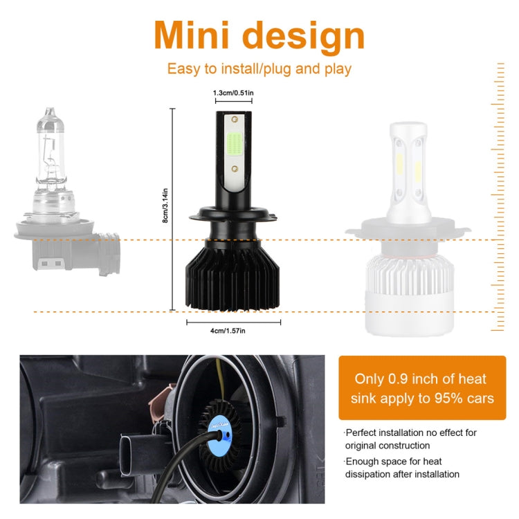 2 PCS EV12 H7 DC9-32V / 14W / 1400LM IP67 Car LED Headlight Lamps (Ice Blue Light)