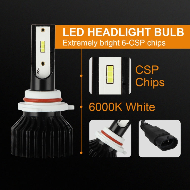 2 PCS EV13 9005 DC9-32V / 14W / 1400LM / 6000K IP67 Car LED Headlight Lamps (White Light)