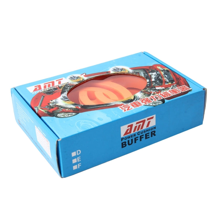 2 PCS Car Auto A+ Type Shock Absorber Spring Bumper Power Cushion Buffer, Spring Spacing: 60mm, Colloid Height: 90mm(Orange)