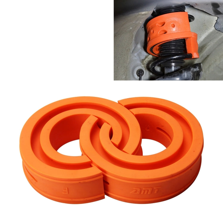 2 PCS Car Auto A Type Shock Absorber Spring Bumper Power Cushion Buffer, Spring Spacing: 47mm, Colloid Height: 80mm(Orange)