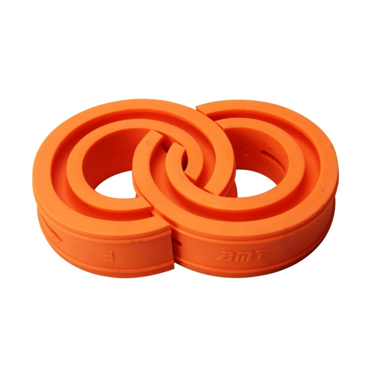 2 PCS Car Auto B Type Shock Absorber Spring Bumper Power Cushion Buffer, Spring Spacing: 34mm, Colloid Height: 62mm(Orange)