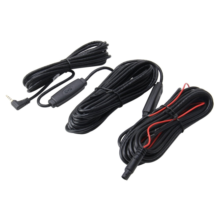15m 5P Male & 2.5mm Female to 2.5mm Reversing Camera Extension Cord Rearview Mirror Vehicle Traveling Data Recorder Video Dual-core Conversion with Temperature Control for Android System