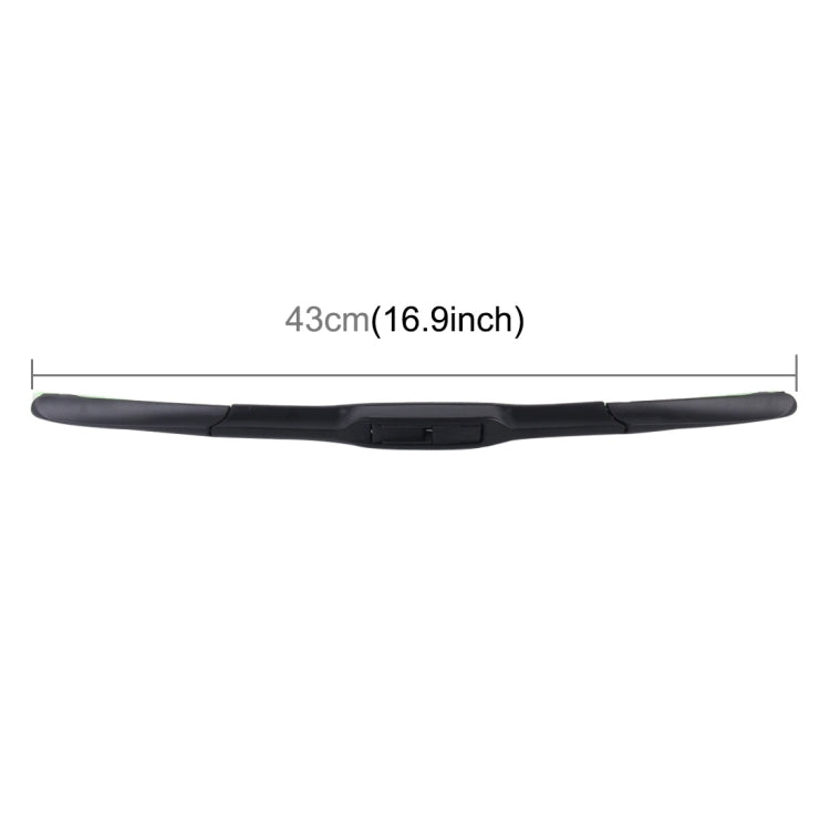 Universal Natural Rubber Car Wiper Blade Auto Soft Three Sections Windshield Wiper for 17 inch