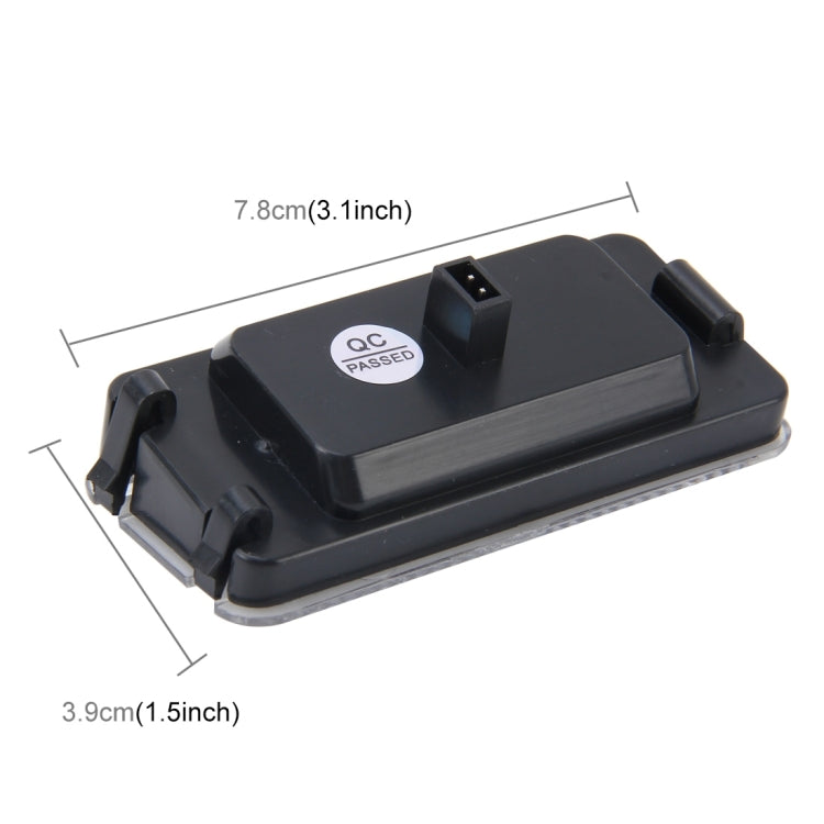 2 PCS LED License Plate Light with 18 SMD-3528 Lamps for Seat,2W 120LM,6000K, DC12V(White Light)