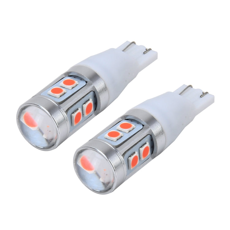 2 PCS T15 3W 240LM Car Clearance Lights Car Marker Light with 10 SMD-3030-LED Lamps, DC 12V
