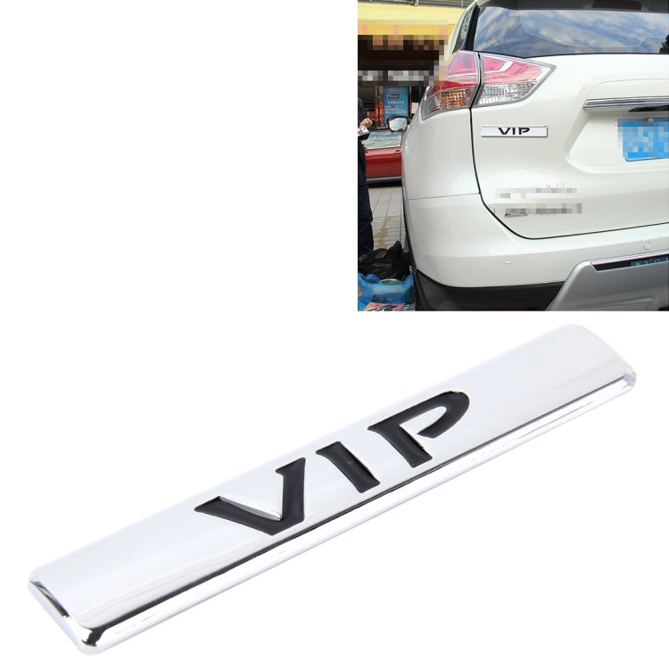 Auto VIP Sticker VIP Label Car Stickers 3D Metal Fashion VIP Logo Car Stickers,Size:9.5*1.5cm