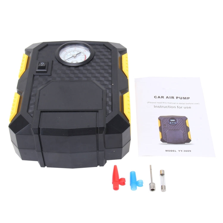 DC12V 120W  Tire Inflation and Lighting 2 in 1 Car Air Pump Air Compressor 12 Volt Upgraded Version