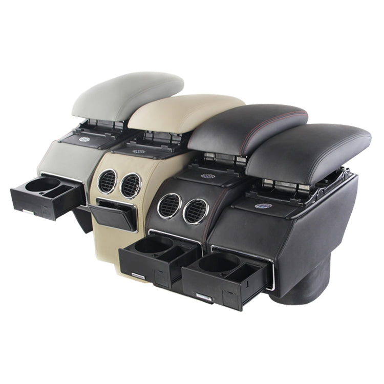 Car ABS Leather Wrapped Armrest Box with Fast Charge USB Holes and Cables for Cruzez