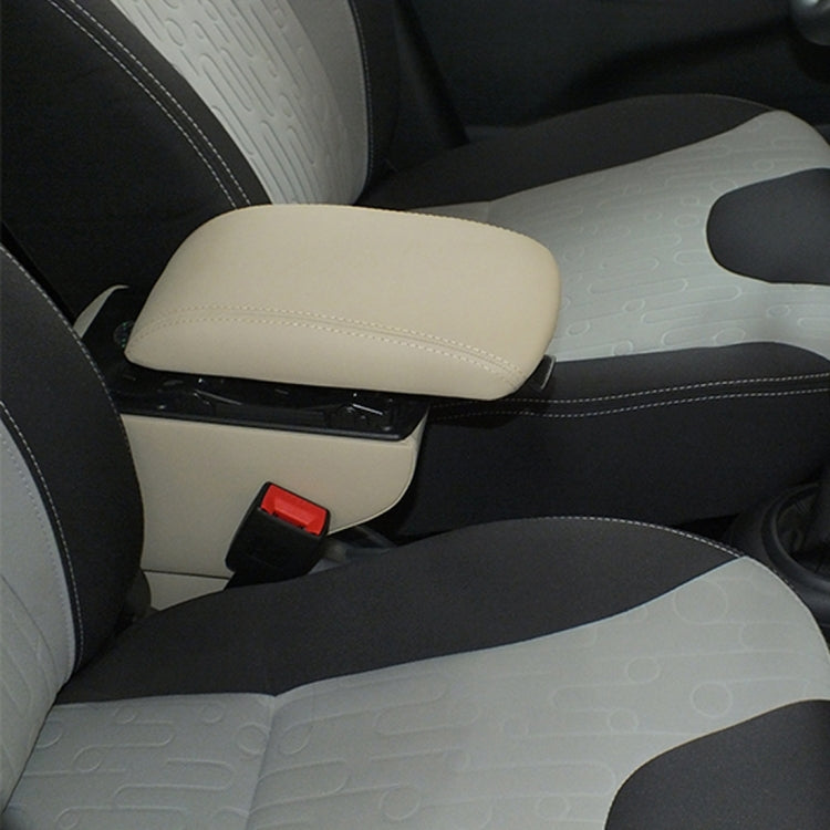 Car ABS Leather Wrapped Armrest Box with Fast Charge USB Holes and Cables for Changan Suzuki Alto