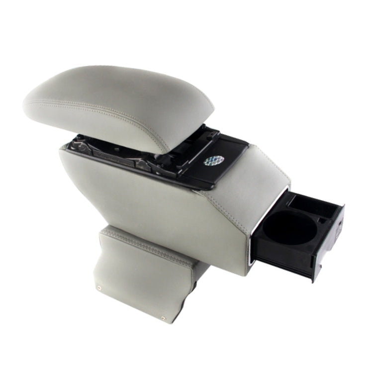 Car ABS Leather Wrapped Armrest Box with Fast Charge USB Holes and Cables for Fox