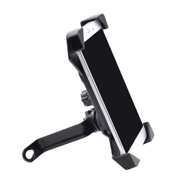 Motorcycle Mobile Phone Holder Rear View Mirror Aluminum Alloy Base, Suitable Size: 3.5-6 inch Phone