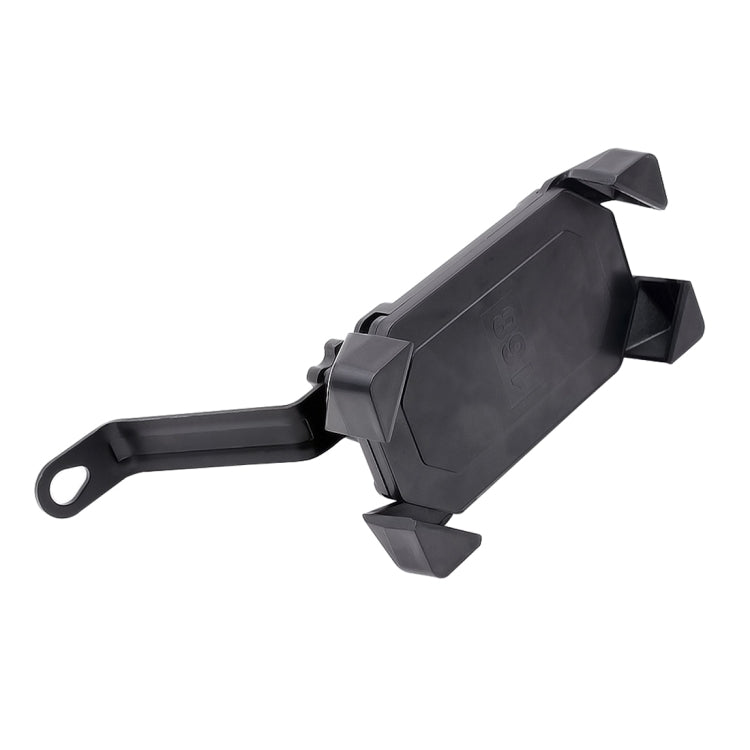 Motorcycle Mobile Phone Holder Rear View Mirror Aluminum Alloy Base, Suitable Size: 3.5-6 inch Phone