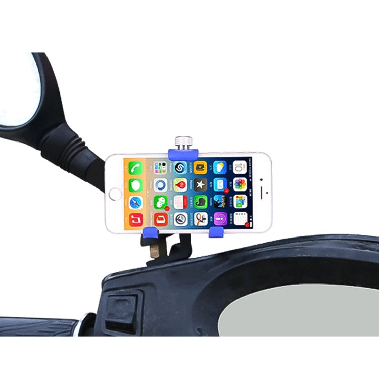 360 Degree Rotatable Aluminum Alloy Phone Bracket for Electric Car / Motorcycle, Suitable for 50-100mm Device