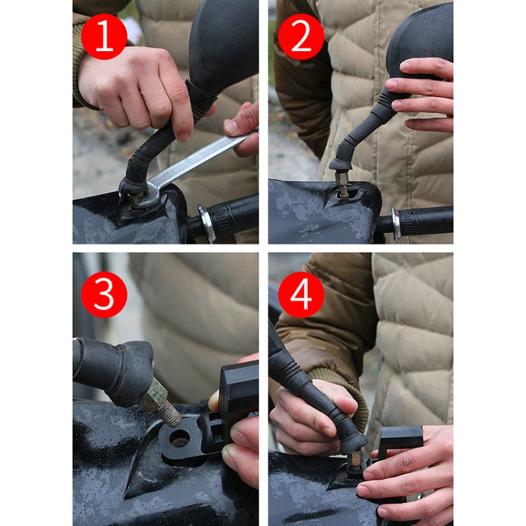 360 Degree Rotatable Aluminum Alloy Phone Bracket for Electric Car / Motorcycle, Suitable for 50-100mm Device