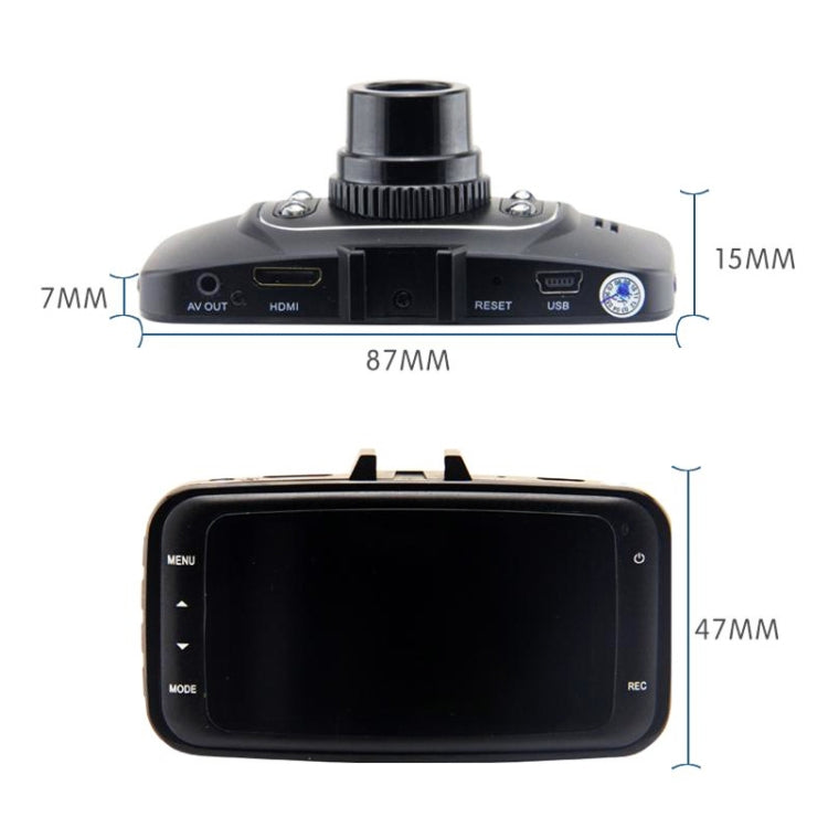 GS8000L 2.7 inch Full HD Night Vision 1080P Multi-functional Smart Car DVR, Support TF Card / Motion Detection