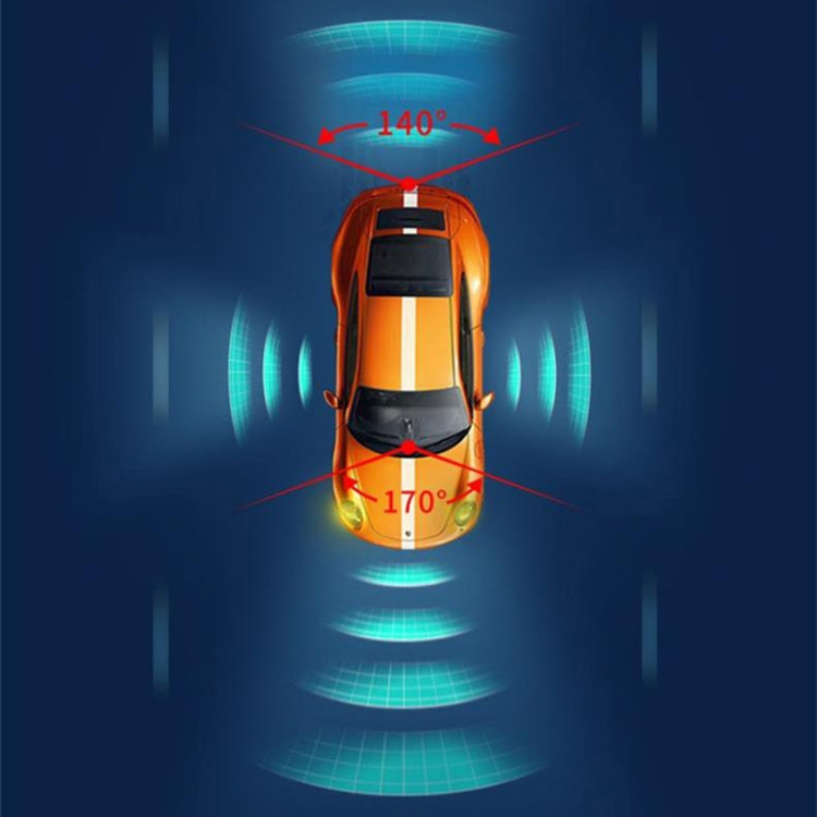 K600 360 Degree 10 inch 1080P Multi-functional Smart Car ADAS Dual Lens Video Record Camera Support TF Card / Motion Detection