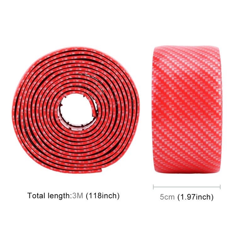 Universal Car Door Threshold Decoration Strip Decorative Sticker, Size : 5CM x 3M