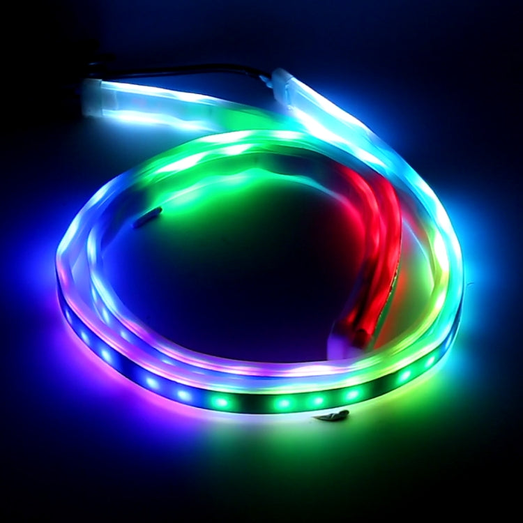 2 PCS 45cm DC12V 15W Ultra-thin Car Colorful Turn Lights / Running Lights SMD-5050 LED Bulbs