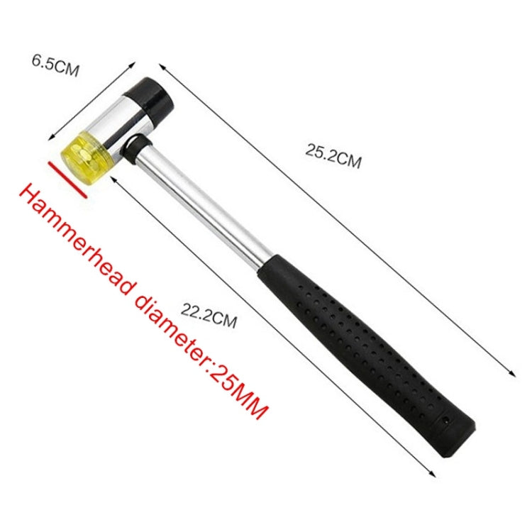 25mm Mini Steel Handle Round Head Hammer