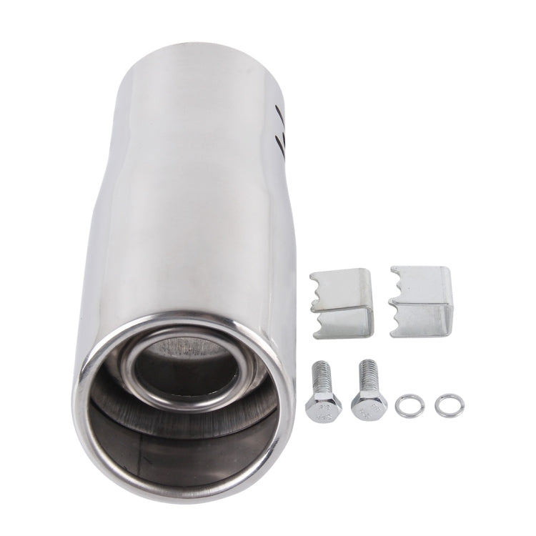 6029 Car Automobile Exhaust Pipe Muffler Modification Stainless Steel Tail Pipes (Inner Diameter 55mm)