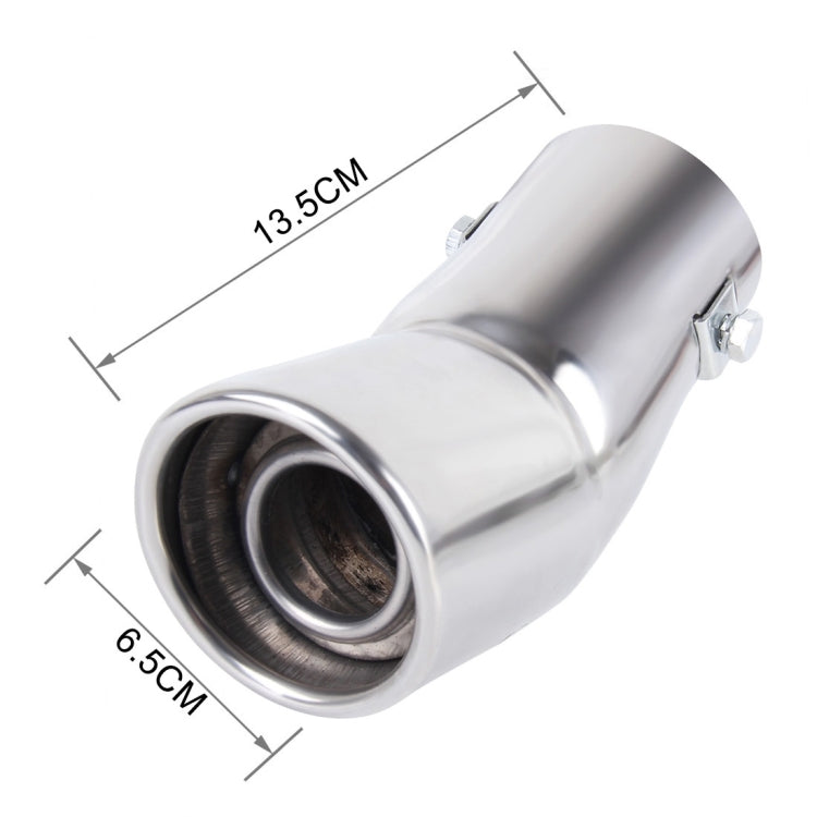 6064 Car Automobile Exhaust Pipe Muffler Modification Stainless Steel Tail Pipes (Inner Diameter 55mm)
