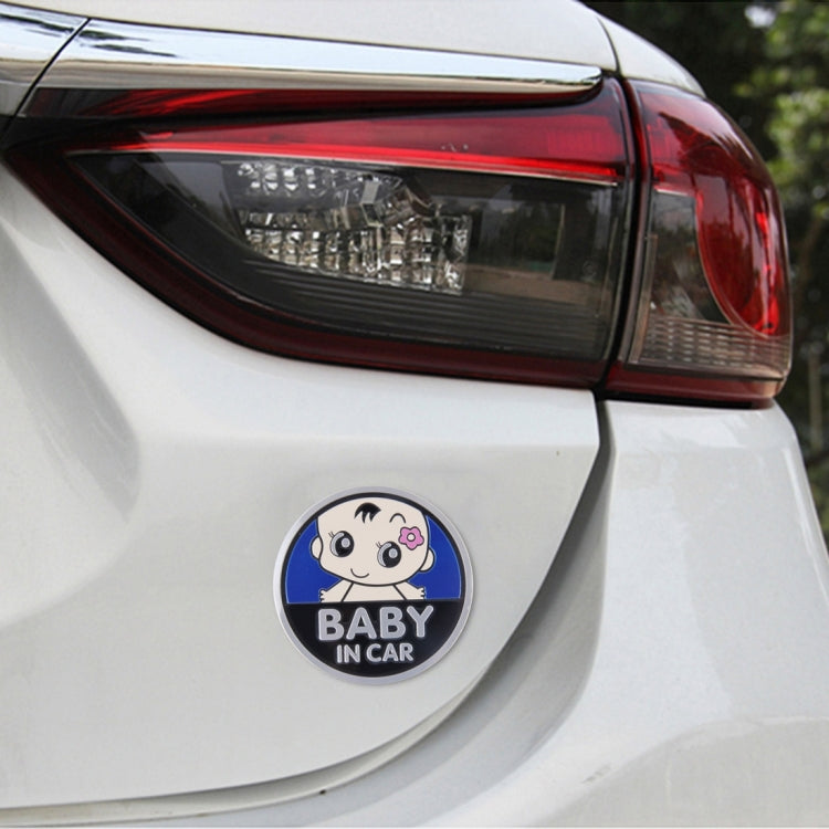 Baby in Car Lovely Smile Face Adoreable Car Free Sticker