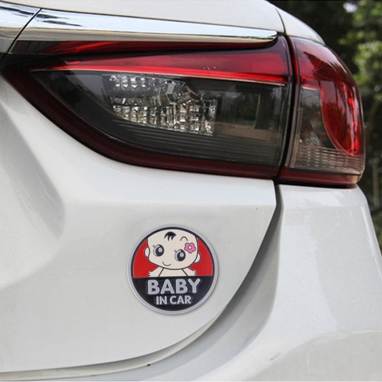 Baby in Car Lovely Smile Face Adoreable Car Free Sticker