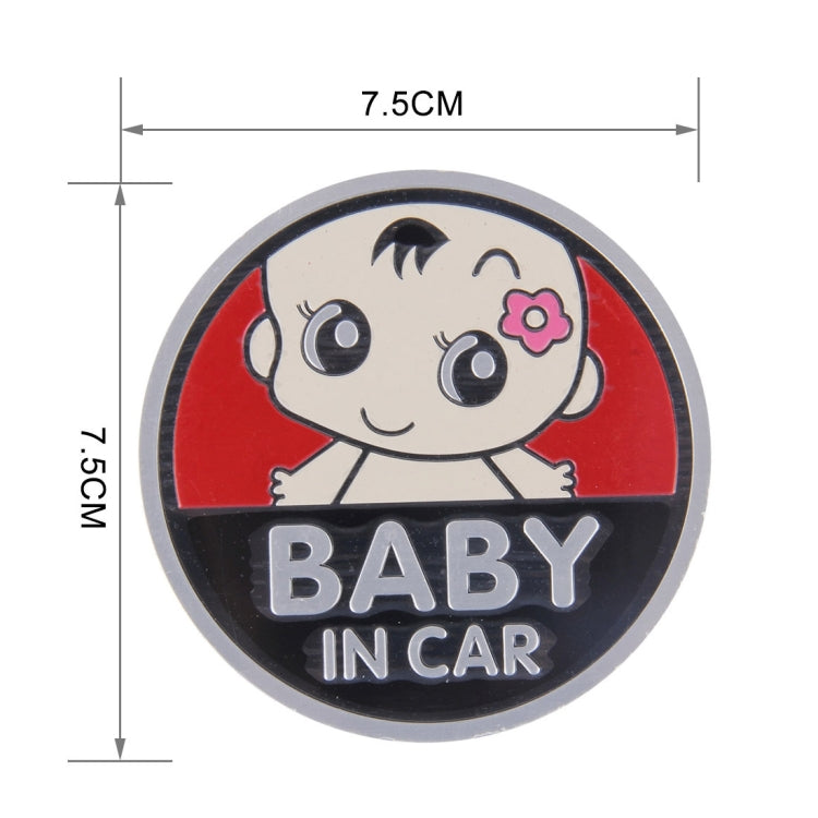 Baby in Car Lovely Smile Face Adoreable Car Free Sticker