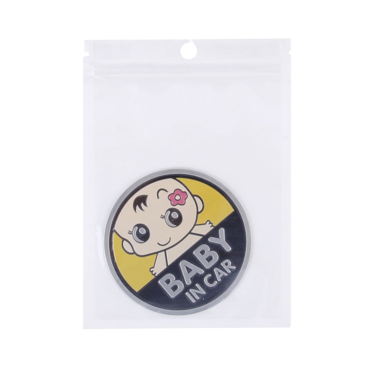 Baby in Car Lovely Smile Face Adoreable Car Free Sticker