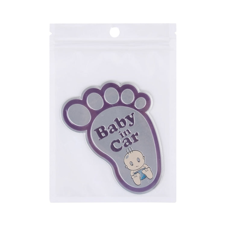 Baby in Car Happy Feet Shape Adoreable Style Car Free Sticker