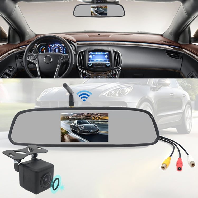 PZ611-W IP67 120 Degree Car Rearview Mirror Monitor