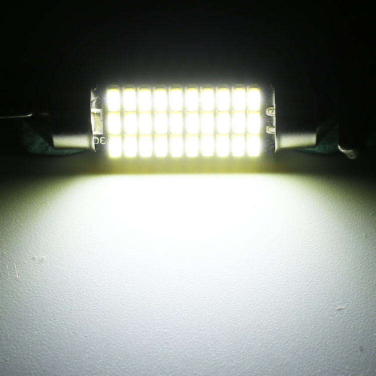 2 PCS 39mm DC12V / 1.5W / 6000K / 100LM 30LEDs SMD-3014 Car License Plate Light / Dome Light