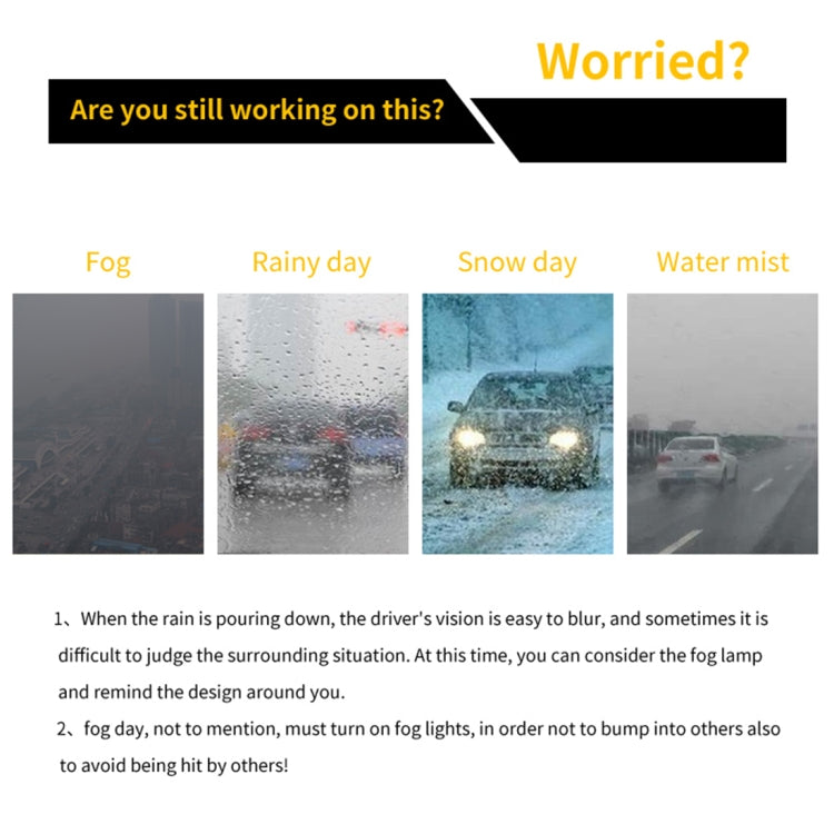 2 PCS H4 DC9-16V / 8.2W(H) 2.7W(L) / 6000K / 655LM Car Auto Fog Light 66LEDs SMD-2016 Lamps