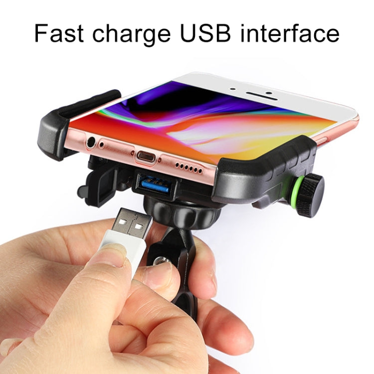 Motorcycles / Bicycle USB Charger QC 3.0 Fast Charging Phone Bracket, Suitable for 6-9cm Device