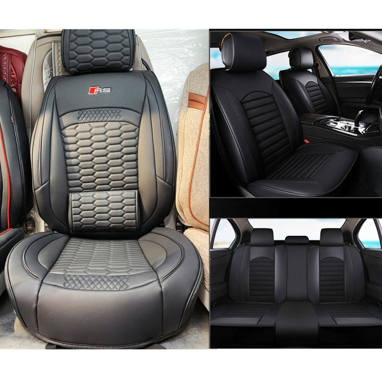 Universal Car Seat Cushion Leather Seat Cover, Five Seats