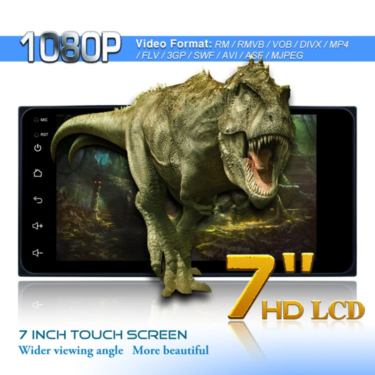 6155C HD 2 Din 7 inch Car Radio Receiver MP5 Player, Android 8.1, Support Phone Link & FM & AM & Bluetooth & WIFI & GPS for Toyota