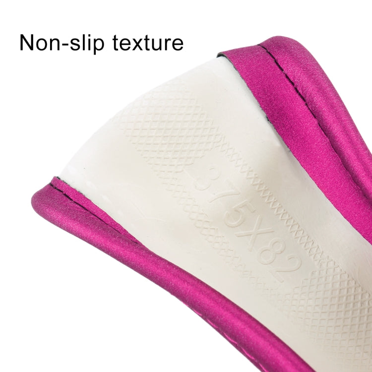 Universal Car Wave Matte Leather + Cotton Steering Wheel Cover, Diameter: 38cm