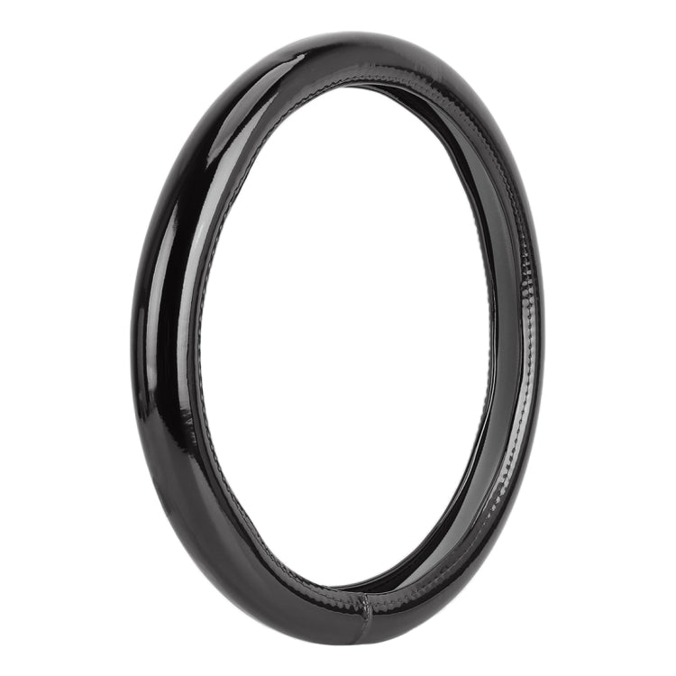 Universal Car Plating Matte Leather + Cotton Steering Wheel Cover, Diameter: 38cm