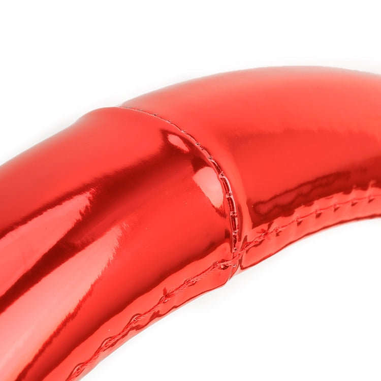 Universal Car Plating Matte Leather + Cotton Steering Wheel Cover, Diameter: 38cm