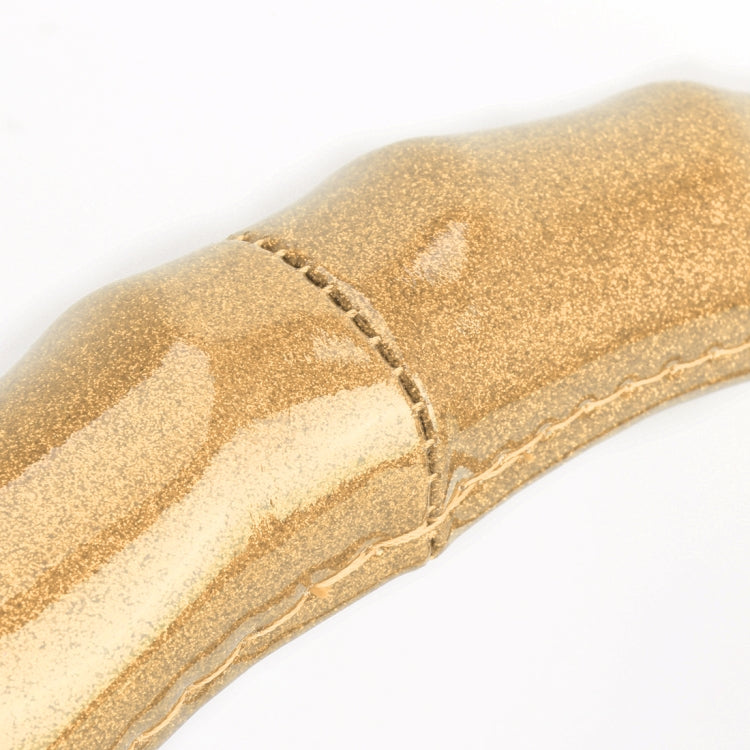 Universal Car Wave Texture Plating Leather Steering Wheel Cover, Diameter: 38cm